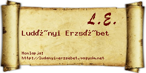 Ludányi Erzsébet névjegykártya